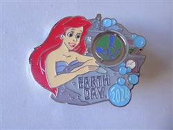 Disney Trading Pin 163786 Ariel - Earth Day 2024 - Little Mermaid - Spinner