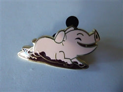Disney Trading Pin 163844 Cute Pink Pig in Mud - Pirates of the Caribbean Booster