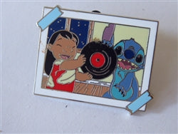 Disney Trading Pin 163955 Lilo and Stitch - Holding LP Record - Stitch Photos - Mystery