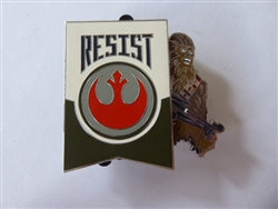 Disney Trading Pin 164090 Rey and Chewie - Resist - Star Wars Galaxy's Edge - Slider