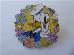 Disney Trading Pin 164136 Donald Duck - 90th Anniversary - Peace Sign - Flower wreath
