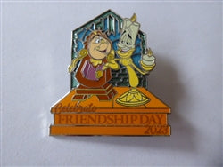 Disney Trading Pin 164291 WDW - Cogsworth and Lumiere - Celebrate Friendship Day 2023 - Beauty and the Beast