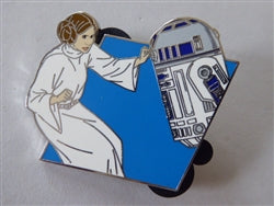 Disney Trading Pin 164371 Princess Leia and R2-D2 Droid - Star Wars - New Hope