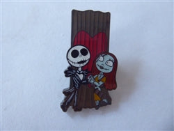 Disney Trading Pin 164407 Loungefly - Jack and Sally - Valentine's Day - Holiday Door - Nightmare Before Christmas - Mystery