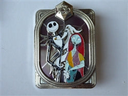 Disney Trading Pin 164548 DEC - Jack, Sally and Zero - Celebrating With Character - Disney 100 - Silver Frame - Nightmare Before Christmas