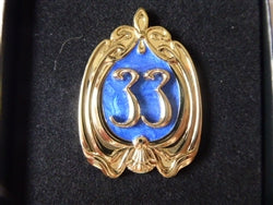 Disney Trading Pin 164927 DL - Club 33 - Logo - Blue and