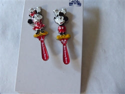 Disney Trading Pin 165455 WDW - Mickey and Minnie Set - Backscratcher - 50th Anniversary Vault Collection