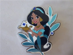 Disney Trading Pin 165475 DLP - Jasmine - Genie's Lamp - Floral Princess - Aladdin