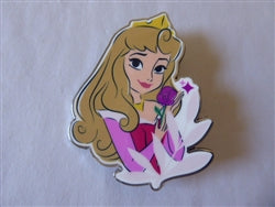 Disney Trading Pin 165489 DLP - Aurora - Red Rose - Floral Princess - Sleeping Beauty