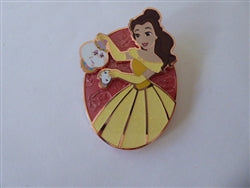 Disney Trading Pin 165738 PALM - Belle, Mrs Potts, Chip - Holding Teapot and Cup - Beauty and the Beast