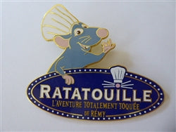 Disney Trading Pin 165905 DLP - Chef Remy - Ratatouille Attraction Logo - 10th Anniversary - L'Aventure Totalement Toquee