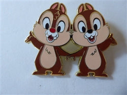 Disney Trading Pin 165976 PALM - Chip and Dale - Holding Hands - Happiest Collection on Earth