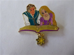 Disney Trading Pin 166181 Flynn and Rapunzel - Reading a Book - Dangle - Tangled