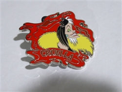 Disney Trading Pins 166230 Cruella de Vil - Villains - Booster - 101 Dalmatians