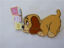 Disney Trading Pins 166481 PALM - Lady - Blocks - Puppy - Lady and the Tramp