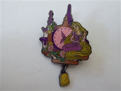 Disney Trading Pins 167017 Loungefly - Rapunzel - Princess Clocks - Dangle - Free-D - Mystery - Tangled