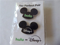 Disney Trading Pin 167069 The Perfect Pair - Hulu and Disney+ Mickey Ear Hat - Set