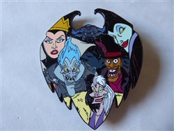 Disney Trading Pin 167715 PALM - Evil Queen, Hades, Cruella, Dr Facilier, Maleficent, Chernabog - Villains Portrait - Jumbo