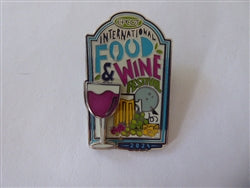Disney Trading Pin 167904 WDW - EPCOT Food and Wine Festival 2024 Logo - Glass of Wine