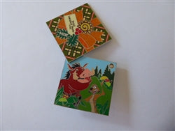 Disney Trading Pin 169304 WDW - Animal Kingdom Lodge - Timon and Pumbaa - Resorts Christmas 2024 - Making Christmas Magical - Lion King