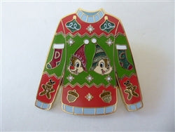 Disney Trading Pin 169465 Chip and Dale - Christmas Sweater - Disney Holiday Gift Card