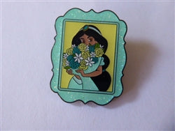 Disney Trading Pin 169909 Loungefly - Jasmine - Princess Portraits in Glitter Frames Set - Floral Bouquet - Aladdin