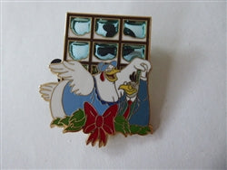 Disney Trading Pin 169927 Clara Cluck and Gus Goose - Advent Calendar - Mickey's Christmas Carol - Stained Glass