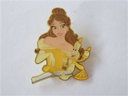 Disney Trading Pin 171026 Loungefly - Belle and Lumiere - Reading Book - Swivel - Beauty and the Beast