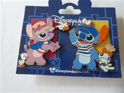 Disney Trading Pin 171880 DLP - Stitch and Angel Set - Disney Characters in Paris Series