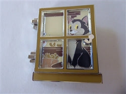 Disney Trading Pin 172702 DPB – Figaro – Disney Cats in Windows – Hinged - Pinocchio