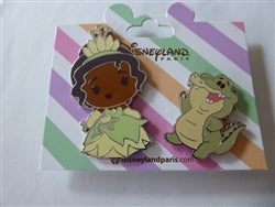 Disney Trading Pin 173773 DLP - Tiana and Louis - Cute Princess and Sidekicks Set - Princess and the Frog