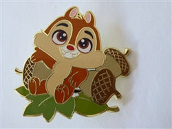 Disney Trading Pin 174079 DLP - Baby Dale - Leaning on Acorns - Big Round Eyes Series