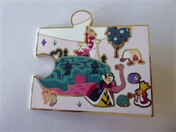 Disney Trading Pin 175258 Queen of Hearts Castle and Maze - Alice in Wonderland Map Set - Puzzle - Mystery