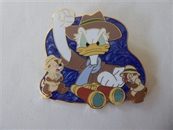 Disney Trading Pin 175551 DPB - Angry Donald with Chip and Dale - Safari Attire and Binoculars