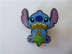 Disney Trading Pin 176089 Loungefly - Stitch Eating Gold Glitter Pineapple