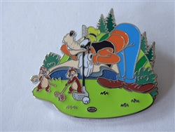 Disney Trading Pin 176743 DPB - Goofy with Chip and Dale - Playing Golf