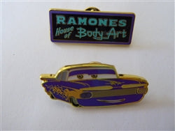 Disney Trading Pin 177886 Loungefly - Ramone and Ramone's House of Body Art Pair - Pixar Cars and Signs Set - Mystery