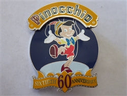 Disney Trading Pin 1795 DLR - Pinocchio 60th Anniversary Production Sample
