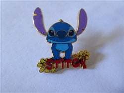 Disney Trading Pin 19915 JDS - Lilo & Stitch Name Pins (Stitch with Flowers)