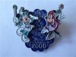 Disney Trading Pin 3044 TDR - Mickey & Minnie Mouse - Christmas 2000 - TDL