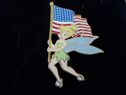 Disney Trading Pin 30799 Disney Auctions (P.I.N.S.) - Tinker Bell American Flag