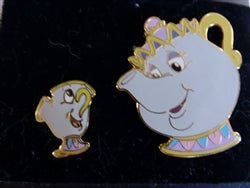 Disney Trading Pin 3374 DLR - Beauty and the Beast Series (Mrs. Potts and Chip)