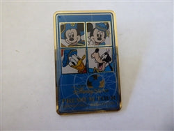 Disney Trading Pin 34335 TDR - Mickey , Minnie, Donald and Goofy - DisneySea Discovery - Blue - Premium Tour - TDS