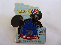 Disney Trading Pin 39122 DLR - VoluntEARS 2005 AIDS OC Walk Exclusive