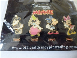 Disney Trading Pin 41494 DLRP - Minnie Through the Years - Set