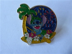 Disney Trading Pin 44666 Japan - Stitch - Omikuji 2006 - Boat with Palm Tree - Mystery - JDS