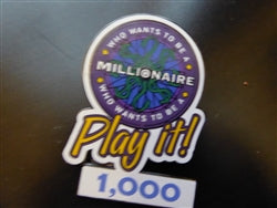 Disney Trading Pin 4596 Who Wants to Be a Millionaire: Play it! Set (1000 Points)