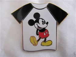 Disney Trading Pin 46885: Mickey Mouse T-Shirt (Black Raglan Sleeves)