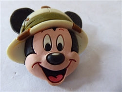 Disney Trading Pin 48095 WDW - Safari Mickey Mouse Head (Rubber)