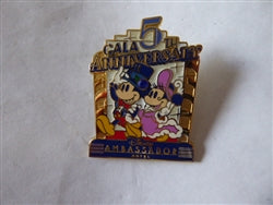 Disney Trading Pins 48216 TDR - Mickey & Minnie Mouse - Ambassador Hotel - 5th Anniversary